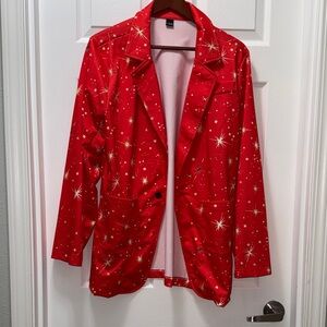 Red Star Patterned Men’sJacket